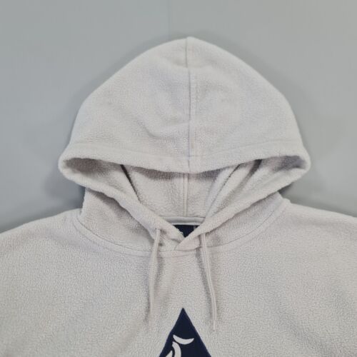 Le coq sportif Mens Fleece Hoodie Grey Medium Long Sleeves Logo Pullover - Picture 2 of 15