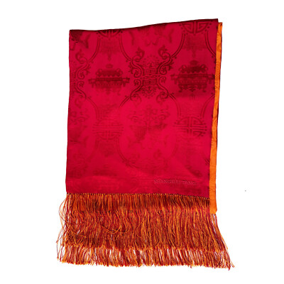 SHANGHAI TANG シルクショール Tang Scarf in black silk-wool | Shanghai Tang