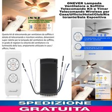  Telecomando Kit e Timer Telecomando Wireless Lampada Ventilatore a Soffitto