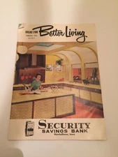 Vintage 1965 Ideas For Better Living Security Savings Bank Marshalltown Iowa