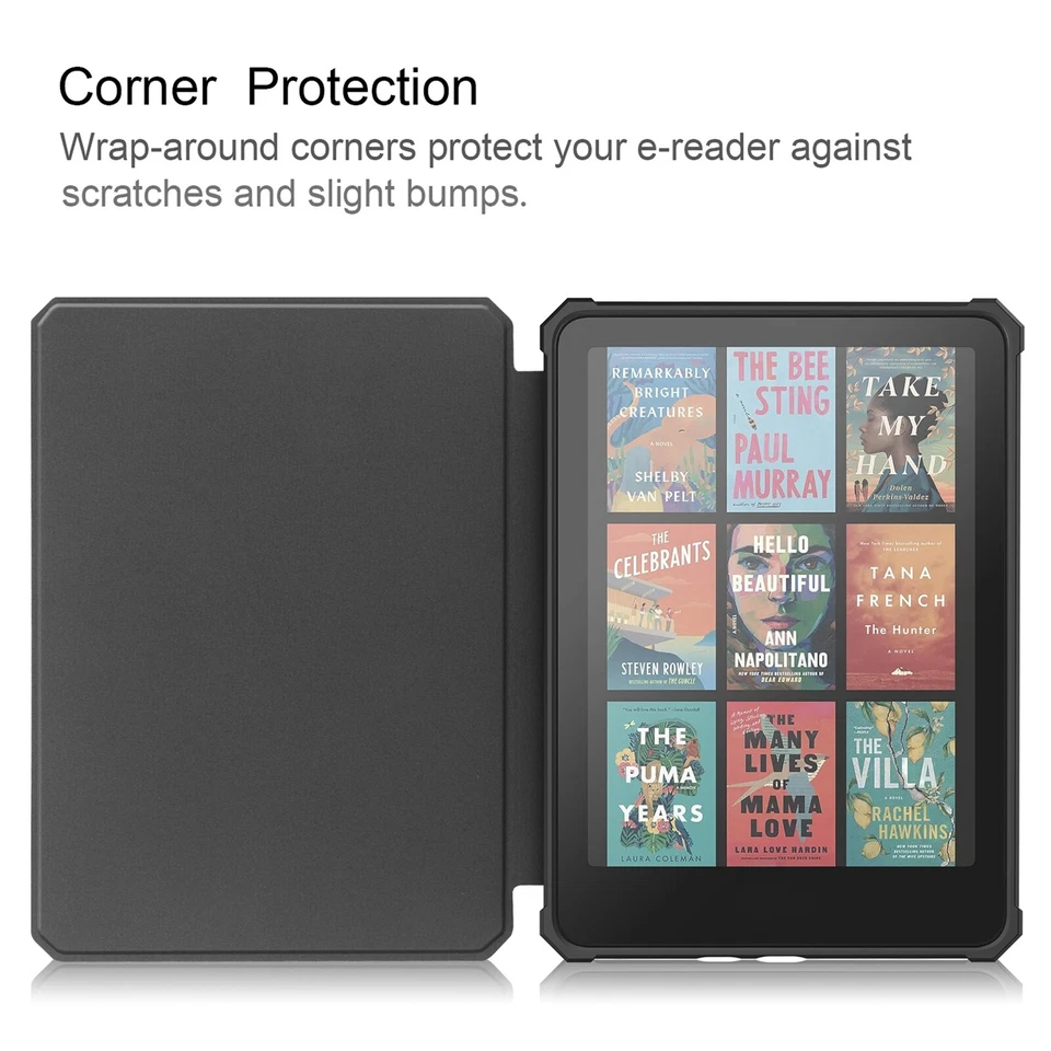 For Kindle Paperwhite 12th Gen 7" 2024 Smart Leather Case Shockproof TPU Cover - Image 2 of 4