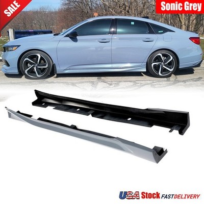 For Honda Accord 2018-22 Yofer Sonic Grey Pearl Add-on Side Skirt