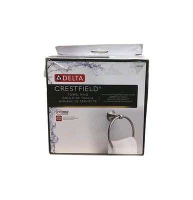*3 PACK* Delta Crestfield Wall Mount Round Towel Ring in Brushed Nickel