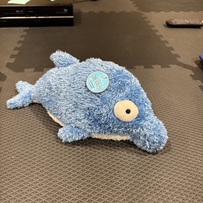 Rare HALLMARK FLIPFLOP Bottle Nose Makes DOLPHIN Sounds Blue Plush Stuffed Toy 