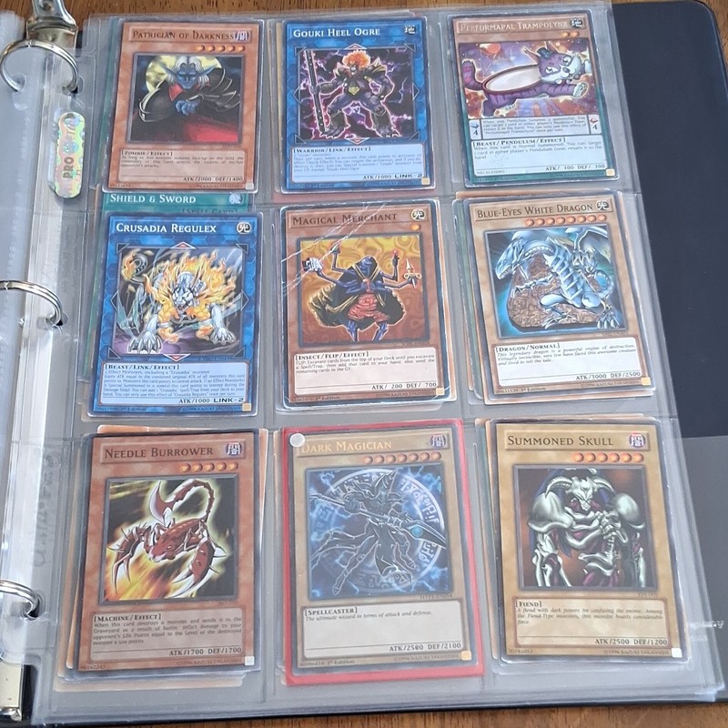 Konami Yu-Gi-Oh! 1st Edition 9-Card Lot Binder Pages English 2003 TLM-EN020