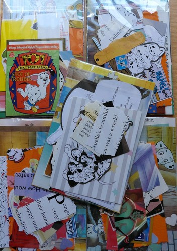 Small Disney 101 Dalmatians Scrapbooking Ephemera Kit Pack Bundle Paper Sticker