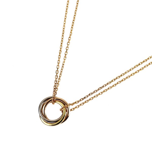 Cartier K18YG/WG/PG Pendant Necklace Trinity Mini Model - Auth free shipping fro