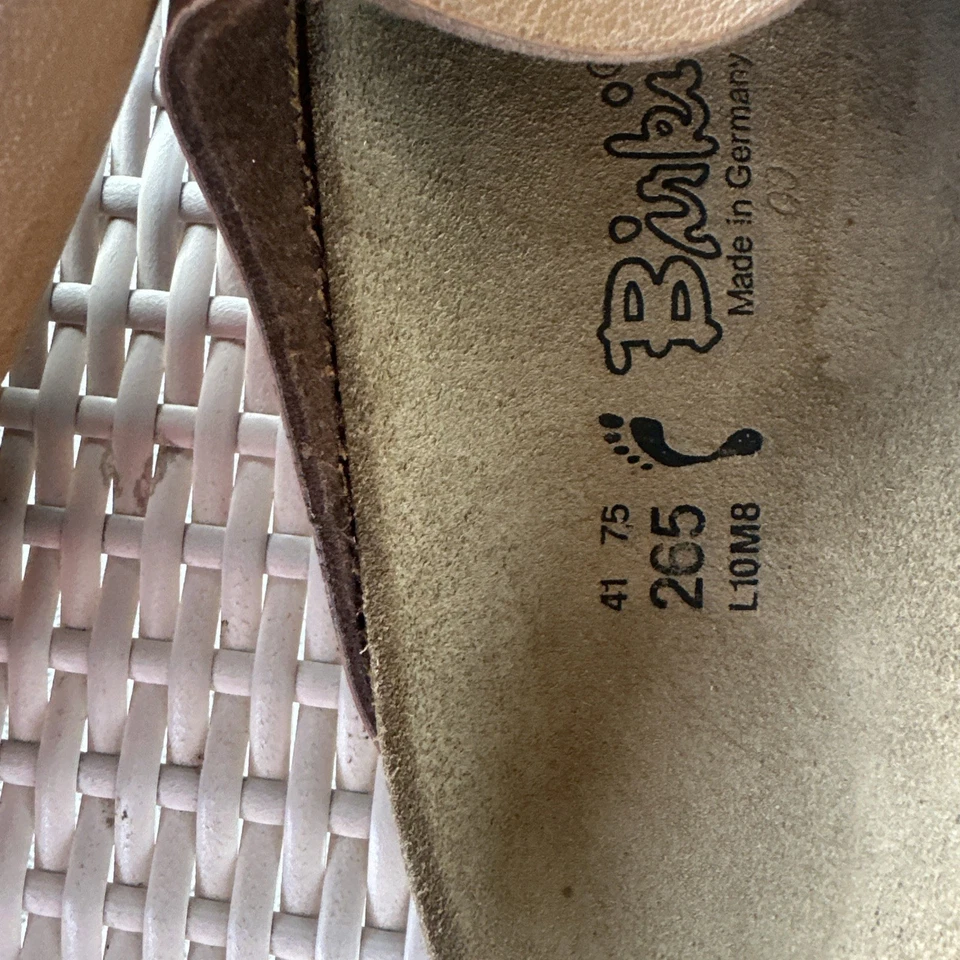 Zuecos Birki’s Provence para mujer talla 10 Birkibuc roble cuero marrón Foto 3 de 3