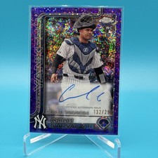 2025 Topps Chrome Update Series Carlos Narvaez Purple Speckle Auto /299 #CRDA-CN