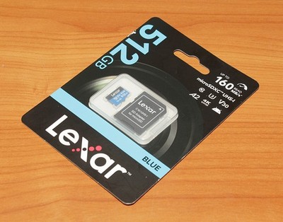NEW Lexar 512GB High Performance BLUE Series 633x microSDHC/microSDXC UHS-I Card