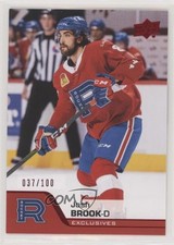 2020-21 Upper Deck AHL Exclusives 37/100 Josh Brook #63 o1h