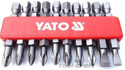 Yato professional mixed NON SLIP screwdriver bits set of 10