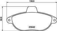 Hella Pagid Bremsbelagsatz Scheibenbremse 8DB 355 019-251 FüR CitroËN Scudo Fiat