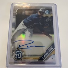 Reggie Lawson 2019 Bowman Chrome Refractor Autograph #/499