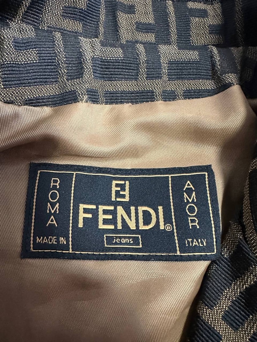vintage fendi monogram jacket women made in Italy sz42 | eBay