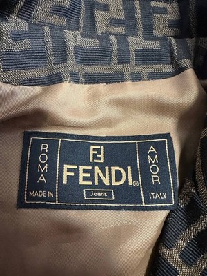 vintage fendi monogram jacket women made in Italy sz42 | eBay