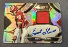 2025 Panini Select #SME-ETS Emmitt Thomas Signature Memorabilia Prizm #/249