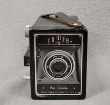 Vintage Tower Camera One Twenty 120 Sears Roebuck  Co USA Antique Camera