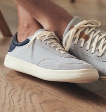 OluKai P nini Men  s Court Sneakers 8M Vapor Trench Blue NWT Premium Casual Shoes