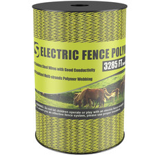 Upgraded Electric Fence Poly Wire 3285 Feet 1000 Meters, 1/8" Diameter Portable