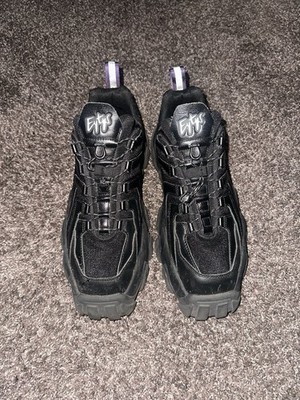 Eytys Platform Sneakers Size 44 US 11 Black Leather