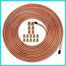 Upgraded Brake Line Tubing Kit - 25 Ft. of , Roll 25 ft 3/16" Includes 16 Fit...