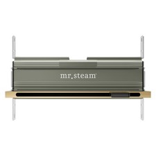 Mr Steam Linear 16 in. W. Steamhead with AromaTherapy Reservoir in Satin Brass
