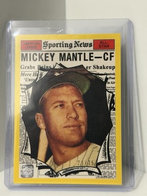 2021 Topps x Mickey Mantle All Star #23 Yellow /75