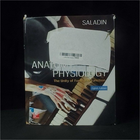 Anatomy & Physiology Eighth Edition Hardcover by Saladin Textbook