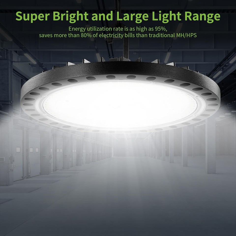 10x 500W Led High Bay Light Commercial Industrial Factory Warehouse ...