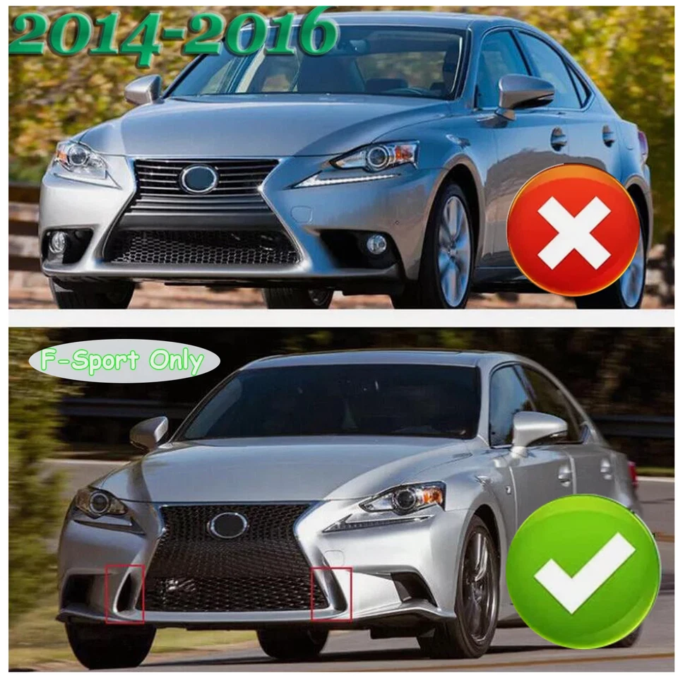 Parrilla delantera con moldura cromada para Lexus IS200t IS250 IS350 F Sport 2014 2015 2016 Foto 2 de 4