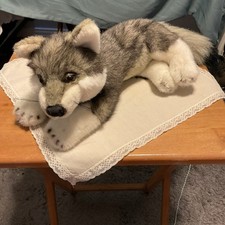 Animal Planet Gray Wolf Realistic Plush Stuffed Toy