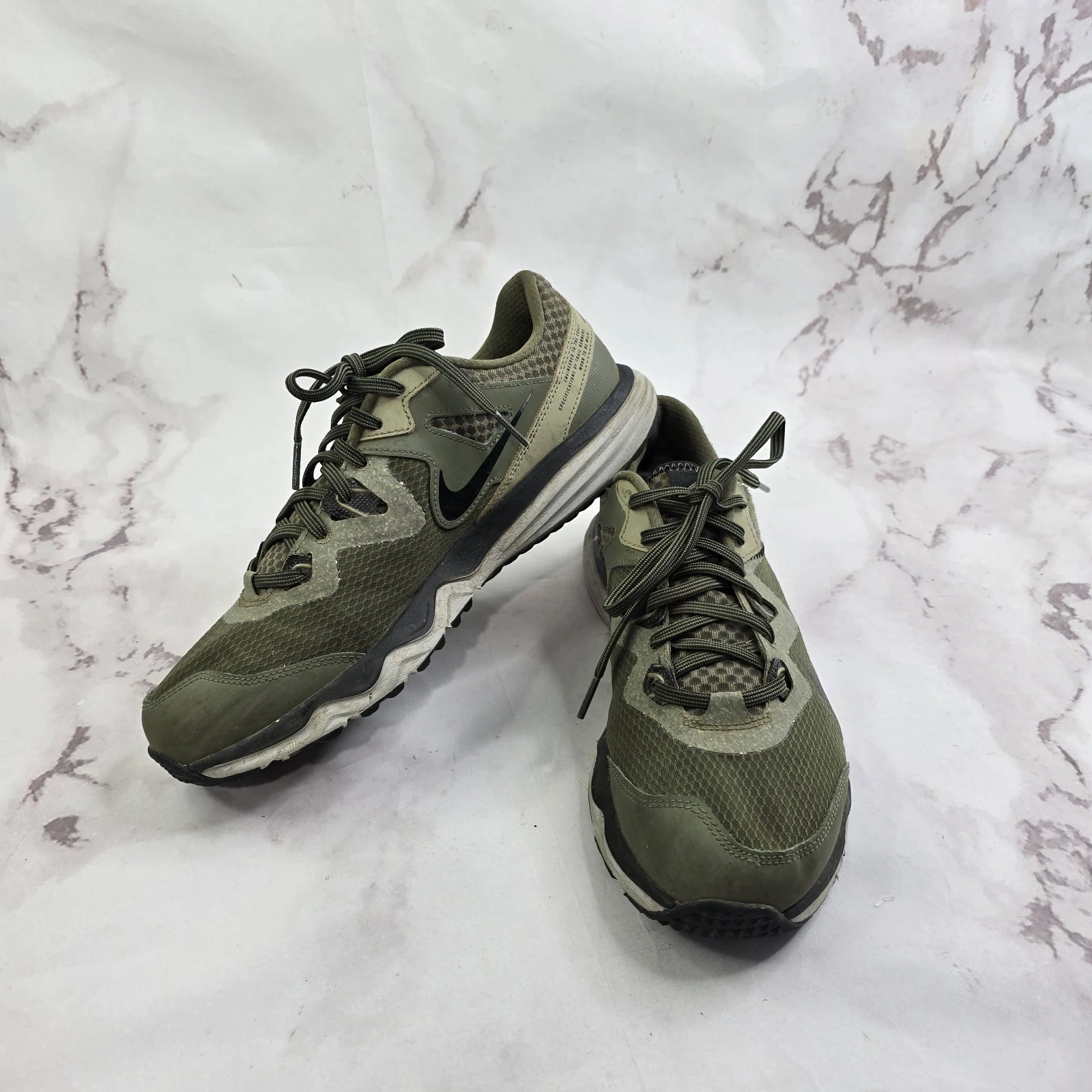 Nike Trail Mens 9 Juniper CW3808-200 Green Lace Up Low Top Running Shoe Sneaker