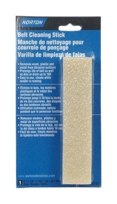 Norton 7660701717 Natural Rubber Belt Cleaning Stick 6 L x 1-3/8 W x 1-3/8 T in.