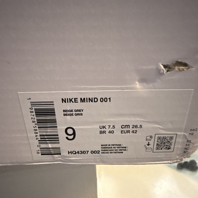 Nike Mind 001 Men's Slip-On Slide Sandals Beige US 9 EU 42 HQ4307-002