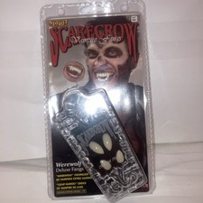 Spirit Halloween Deluxe Werewolf Fangs 2 Vampire Dracula NEW Costume Teeth.