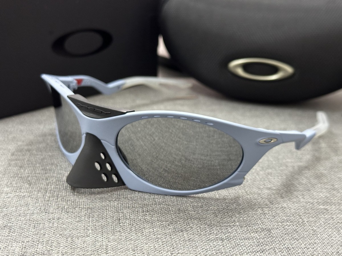 Oakley Plantaris Sunglasses Blue Frame Silver Prizm lenses NEW | eBay