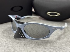 Oakley Plantaris Sunglasses Blue Frame Silver Prizm lenses NEW