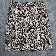 J Crew No 2 Pencil Skirt Womens Size 10 Multi Floral Lined Stretch