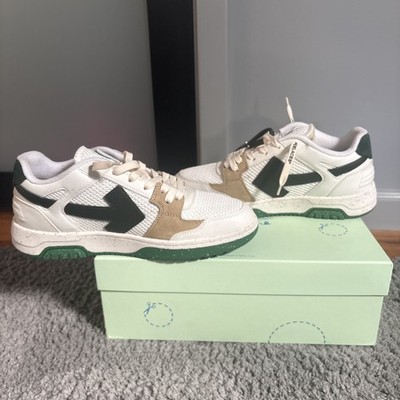 Off-White Out Of Office Low Slim White Green  43 