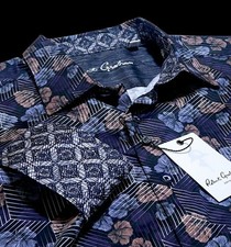 Robert Graham Geometric Colorful Floral Paisley Medium Multicolor Sport Shirt