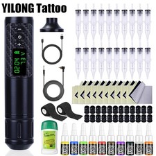 Tattoo Kit Wireless Coreless Motor Tattoo Gun Machine Tattoo Pen RCA 1600mAh