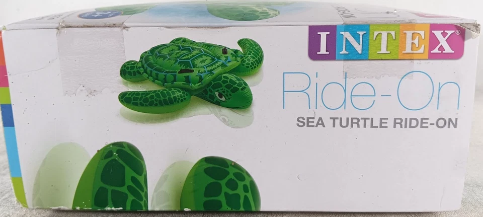 INTEX Ride-On Sea Turtle NEW One Ride 75” x 67” Pool Water Swimming Sun - Image 2 of 4