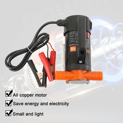 Portable DC 12V Electric Fuel Transfer Pump Kerosene Oil Diesel Commercial Auto