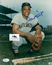 WILLIE MAYS AUTOGRAPH SIGNED 8x10 PHOTO MLB SAN FRANCISCO GIANTS BASEBALL ACOA