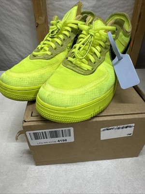 Nike Air Force 1 Low Off-White Volt Size 10M - Preowned