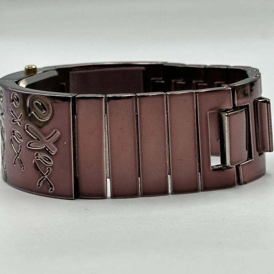 XOXO Watch Women Chocolate Brown 26MM Square Dial Wide Band New Battery - Image 2 of 4