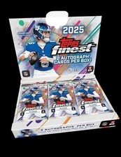 2025 Topps Finest Football Hobby Box In Hand