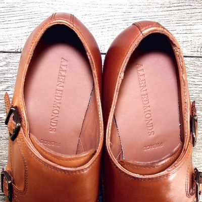 * NIB * $450 Allen Edmonds PIERCE Monkstrap 7 D Walnut * add $15 new Trees NIB * $450 Allen Edmonds PIERCE Monkstrap 7 D Walnut * add  main image 2