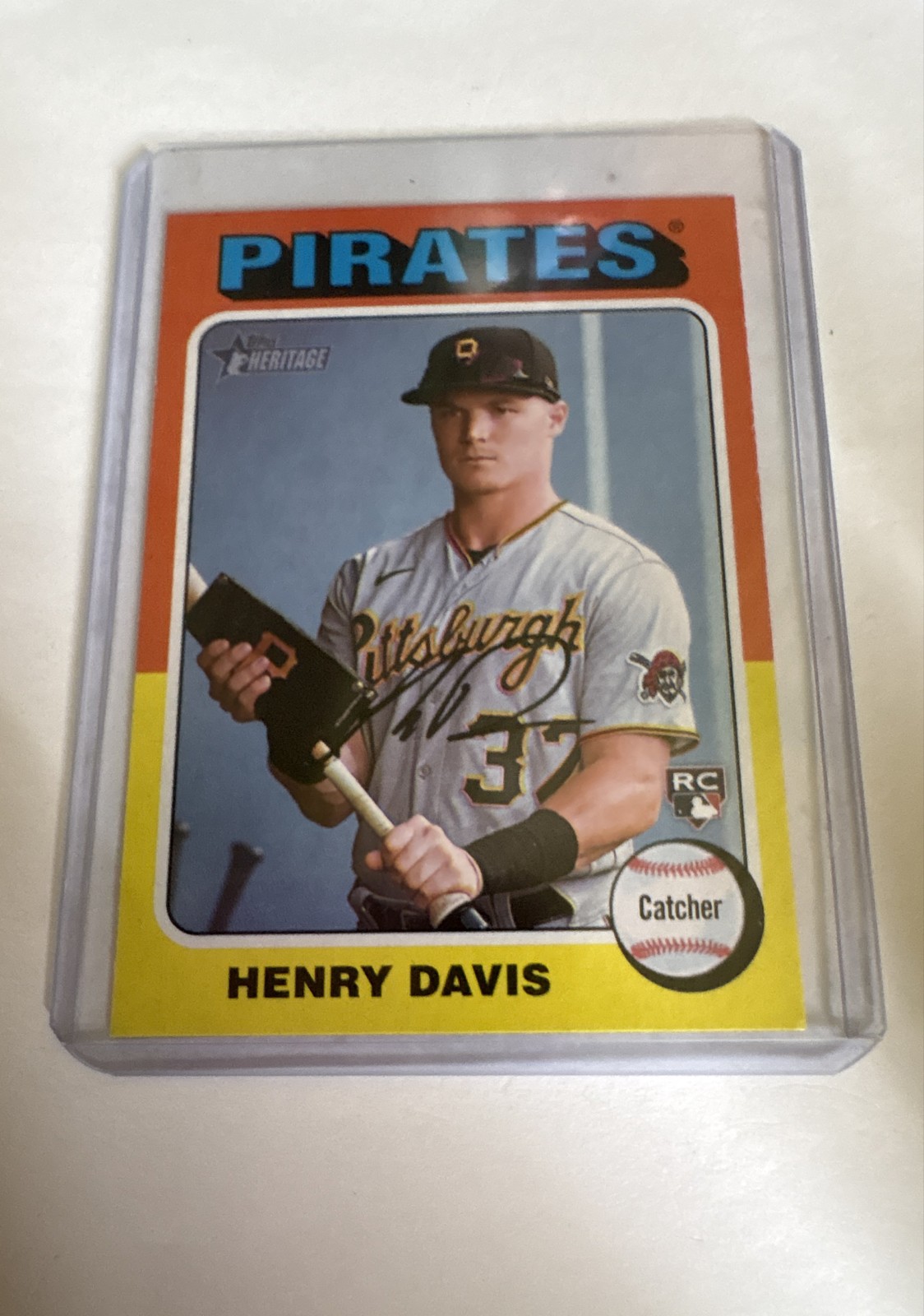 2024 Topps Heritage - Rookies Henry Davis #415 Flip Stock (RC)